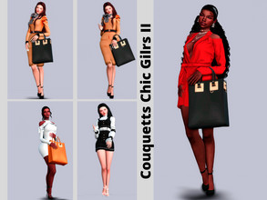 Sims 4 — Chic Gilrs II PosePack by couquett — more gilrs poses for your styles sims there are six poses for you guys I