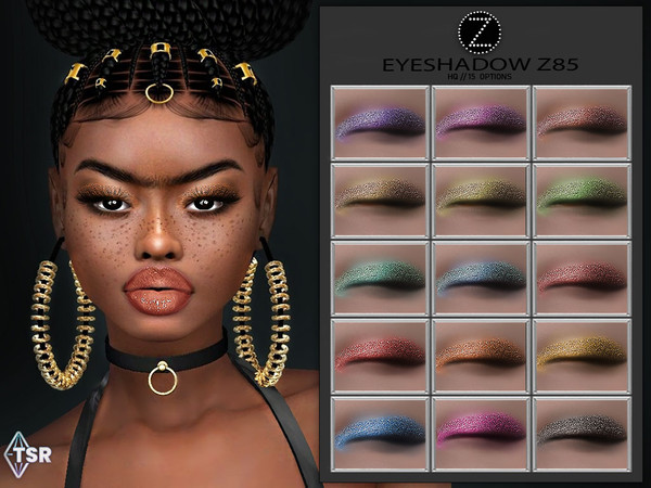 Sims 4 — EYESHADOW Z85 by ZENX — -Base Game -All Age -For Female -15 colors -Works with all of skins -Compatible with HQ
