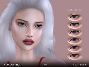 Sims 4 — Eyeliner-A25 by ANGISSI — *For all questions go here - angissi.tumblr.com 6 colors HQ compatible female Custom