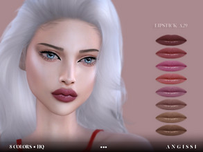 Sims 4 — Lipstick-A29 by ANGISSI — Previews made with HQ mod For all questions go here ---- angissi.tumblr.com -8 colors