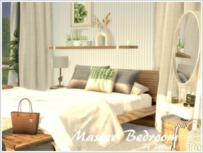 Sims 4 — Villa d'Alt Master Bedroom by philo — This beautiful, bright room with a view of the swimming pool has a private