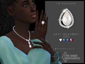 Sims 4 — Katy Engagement Ring 3 by Glitterberryfly — Version 3 of the Katy Rings