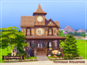 Sims 4 — Steampunked - Victorian Steampunk - TSR CC Only by sharon337 — Victorian Steampunk is a 3 Bedroom 2 Bathroom