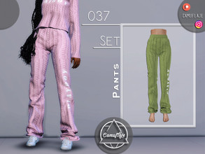 Sims 4 — SET 037 - Pants by Camuflaje — Fashion wintery set that includes a sweater and pants / Inspo - Missguided UK