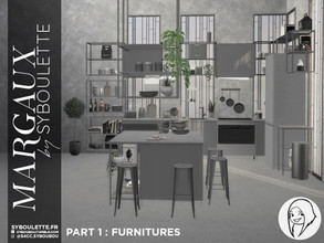 Sims 4 — Patreon early release - Margaux kitchen - Part 1: Furnitures by Syboubou — This new kitchen has been designed