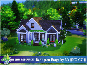 Sims 4 — Bedligton Barge by Me by Bozena — The house is located in the Brindleton Bay. A modest, tiny and cozy house for