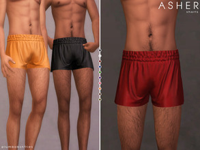 Sims 4 — ASHER | shorts by Plumbobs_n_Fries — Silk Shorts for Men New Mesh HQ Texture Male | Teen - Elders Hot Weather
