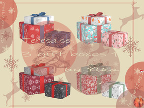 Sims 4 — [SJB] Teresa set 3 gift boxes 1 by Ylka by Ylka — These are three gift boxes that you can place under your