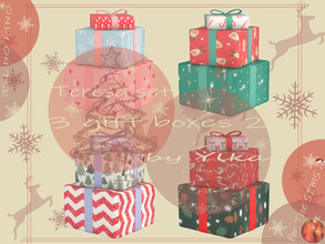 Sims 4 — [SJB] Teresa set 3 gift boxes 2 by Ylka by Ylka — These are three gift boxes that you can place under your