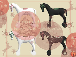 Sims 4 — [SJB] Teresa set christmas toy horse by Ylka by Ylka — This is a toy horse that you can place under your