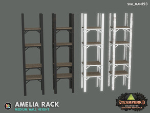 Sims 4 — Amelia Medium Rack by sim_man123 — Large warehouse-style industrial shelving - just what you've always wanted in