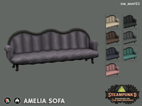 Sims 4 — Amelia Sofa by sim_man123 — This plush velvet sofa is THE place to be - all of your guests will be fighting over