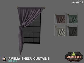 Sims 4 — Amelia Sheer Curtain - Left Tall by sim_man123 — Do you want to let some light in, but not all of it - but maybe