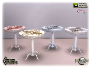 Sims 4 — Cindy salon deco table by jomsims — Cindy salon deco table