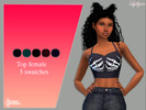 Sims 4 — Top female Carla by LYLLYAN — Top female in 5 swauches