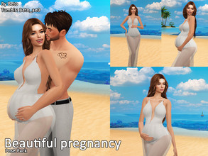 Sims 4 — Beautiful pregnancy (Pose Pack) by Beto_ae0 — Pregnancy poses, hope you like it - Includes 4 poses - Custom