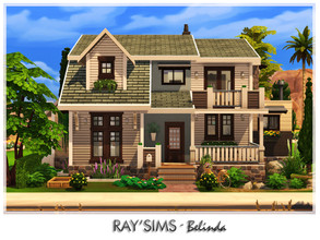 Sims 4 — Belinda by Ray_Sims — This house fully furnished and decorated, without custom content. This house has 3 bedroom