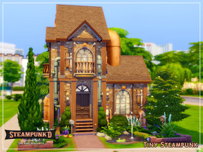 Sims 4 — Steampunked - Tiny Steampunk - Nocc by sharon337 — Tiny Steampunk is a 1 Bedroom 1 Bathroom Tiny home. It's