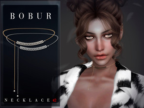 Sims 4 — Pearl Necklace by Bobur2 — Necklace with pearls and diamonds 6 colors HQ compatible I hope you like it