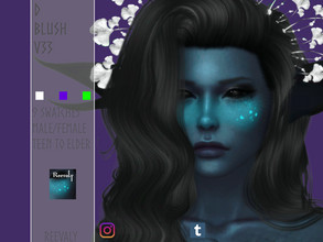 Sims 4 — D Blush V33 by Reevaly — 9 Swatches. Teen to Elder. Male and Female. Base Game compatible. Please do not