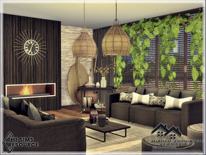 Sims 4 — MARISA II - Living Room - CC only TSR by marychabb — I present a room - Bedroom, that is fully equipped. Tested.