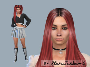 Sims 4 — Allyson Conley by starafanka — DOWNLOAD EVERYTHING IF YOU WANT THE SIM TO BE THE SAME AS IN THE PICTURES NO
