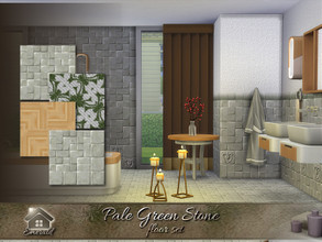 Sims 4 — Pale Green Stone-flrs by Emerald — Green Pale Stones can add elegance and warmth to your space.