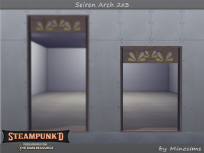 Sims 4 — Steampunked - Seiren Arch 2x3 by Mincsims — Basegame Compatible 8 swatches