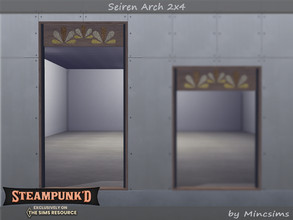 Sims 4 — Steampunked - Seiren Arch 2x4 by Mincsims — Basegame Compatible 8 swatches