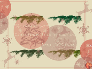 Sims 4 — [SJB] Queenie set Christmas tree branches by Ylka by Ylka — This tree branch will give your home a more