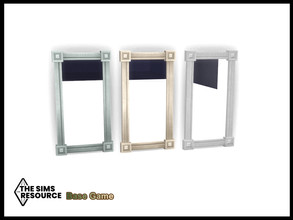 Sims 4 — Back To Nature Wall Mirror by seimar8 — Maxis match wall mirror in soft tonal shades of green, beige and silver
