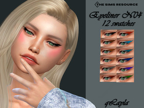 Sims 4 — Eyeliner N04 by qLayla — The eyeliner is : - base game compatible. - allowed for teen, young adult, adult and