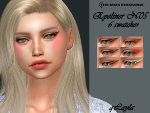 Sims 4 — Eyeliner N05 by qLayla — The eyeliner is : - base game compatible. - allowed for teen, young adult, adult and