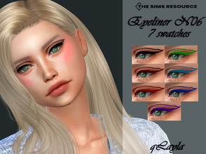 Sims 4 — Eyeliner N06 by qLayla — The eyeliner is : - base game compatible. - allowed for teen, young adult, adult and