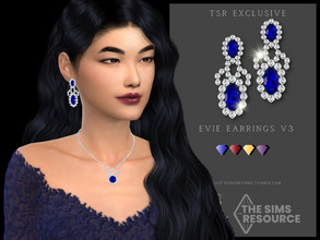 Sims 4 — Evie Earrings v3 by Glitterberryfly — Version 3 of my Evie Earrings 