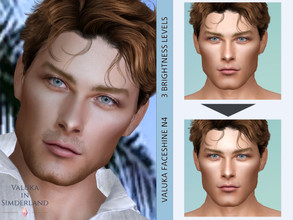 Sims 4 — [Patreon] Valuka - Faceshine N4 by Valuka — Blush category 3 brightness level For male and female Thumbnail for