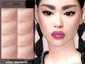 Sims 4 — IMF Charlene Blush N.88 by IzzieMcFire — Charlene Blush N.88 contains 10 colors in hq texture. Standalone item