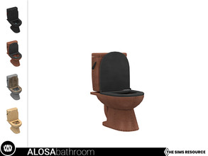 Sims 4 — Steampunked - Alosa Toilet by wondymoon — - Alosa Bathroom - Toilet - Wondymoon|TSR - Creations'2022