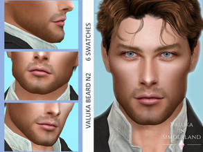 Sims 4 — [Patreon] Valuka - Beard N2 by Valuka — 6 colours Moustaches category From teen to elder Men only HQ compatible