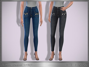 Sims 4 — Elena Jeans. by Pipco — Skinny jeans in 3 colors. Base Game Compatible New Mesh All Lods HQ Compatible Specular