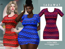 Sims 4 — Sarawat_Lucia Dress by Sarawat — HQ Casual Dress For Ladys 10 swatchs All Maps All Lods