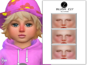Sims 4 — BLUSH Z27 by ZENX — -Base Game -All Age -For Female -3 colors -Works with all of skins -Compatible with HQ mod