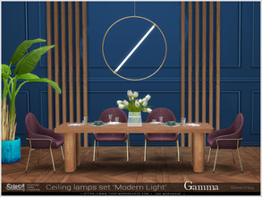Sims 4 — ModernLight - ceiling lamp Gamma by Severinka_ — Ceiling lamp Gamma From the set 'Modern Light' For the middle