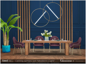 Sims 4 — ModernLight - ceiling lamp Gamma2 by Severinka_ — Ceiling lamp Gamma2 From the set 'Modern Light' For the middle