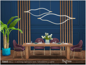 Sims 4 — ModernLight - ceiling lamp Sigma by Severinka_ — Ceiling lamp Sigma From the set 'Modern Light' For the middle