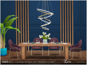 Sims 4 — ModernLight - ceiling lamp Zeta by Severinka_ — Ceiling lamp Zeta From the set 'Modern Light' For the middle and