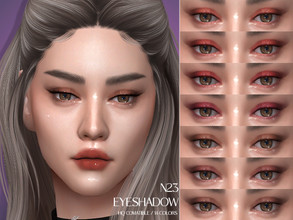 Sims 4 — LMCS Eyeshadow N23 (HQ) by Lisaminicatsims — -New Mesh -7 swatches -All Skin