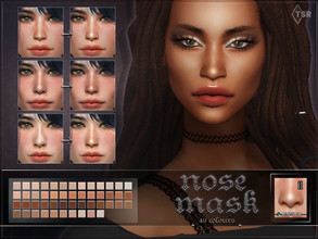 Sims 4 — Nose mask 11 (full coverage) by RemusSirion — Nose mask 11, a soft nose for your sims. The nose mask can be used