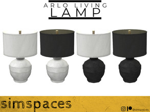Sims 4 — Arlo Living - Lamp by simspaces — Part of the Arlo Living set: Back to the basics of stone and light. The