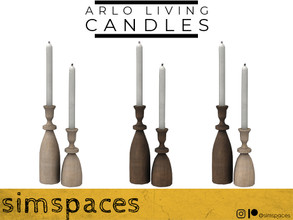 Sims 4 — Arlo Living - Candles by simspaces — Part of the Arlo Living set: These simple candles bring the organic